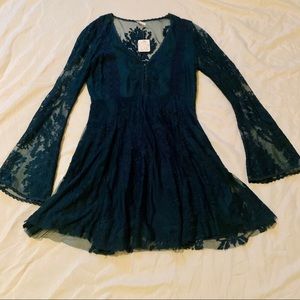 Free People Lace Skater Dress
